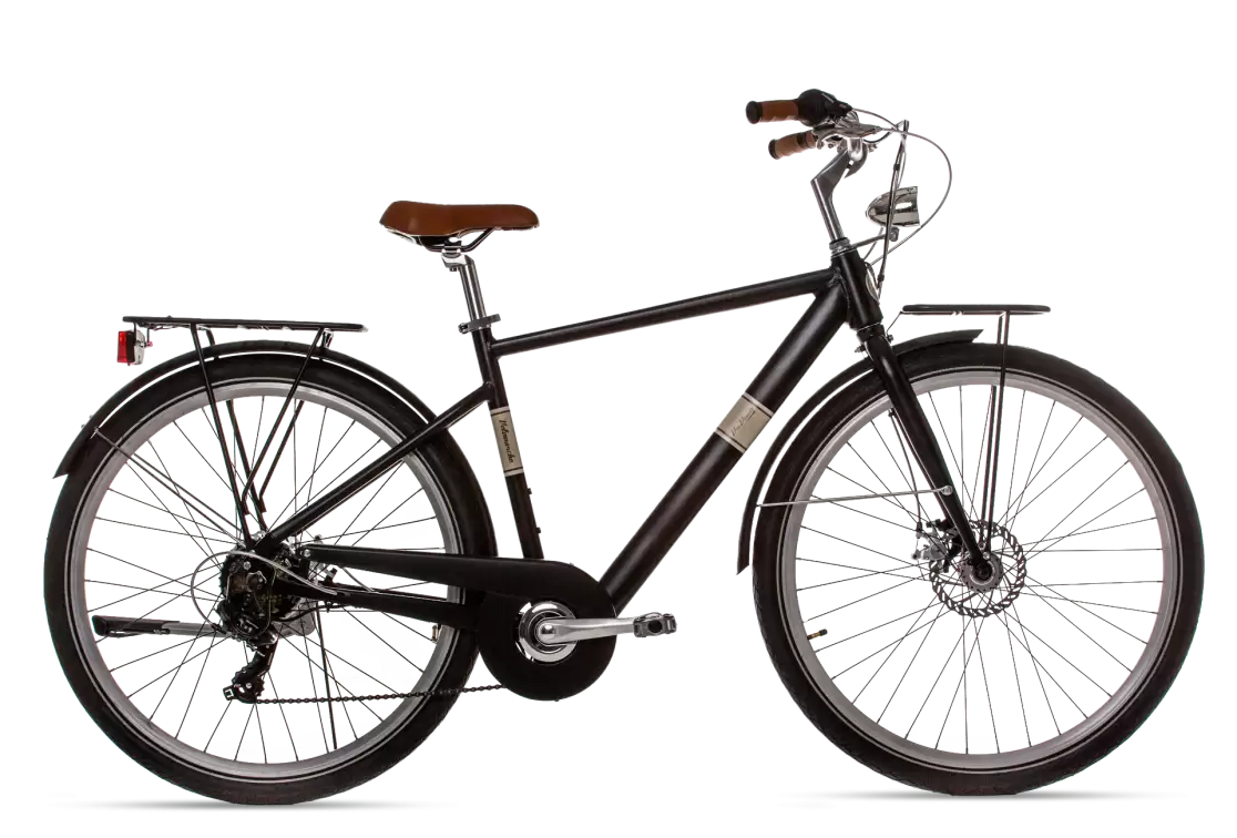 E-bike Oliver Man 28" Nero Polvere di Caffé